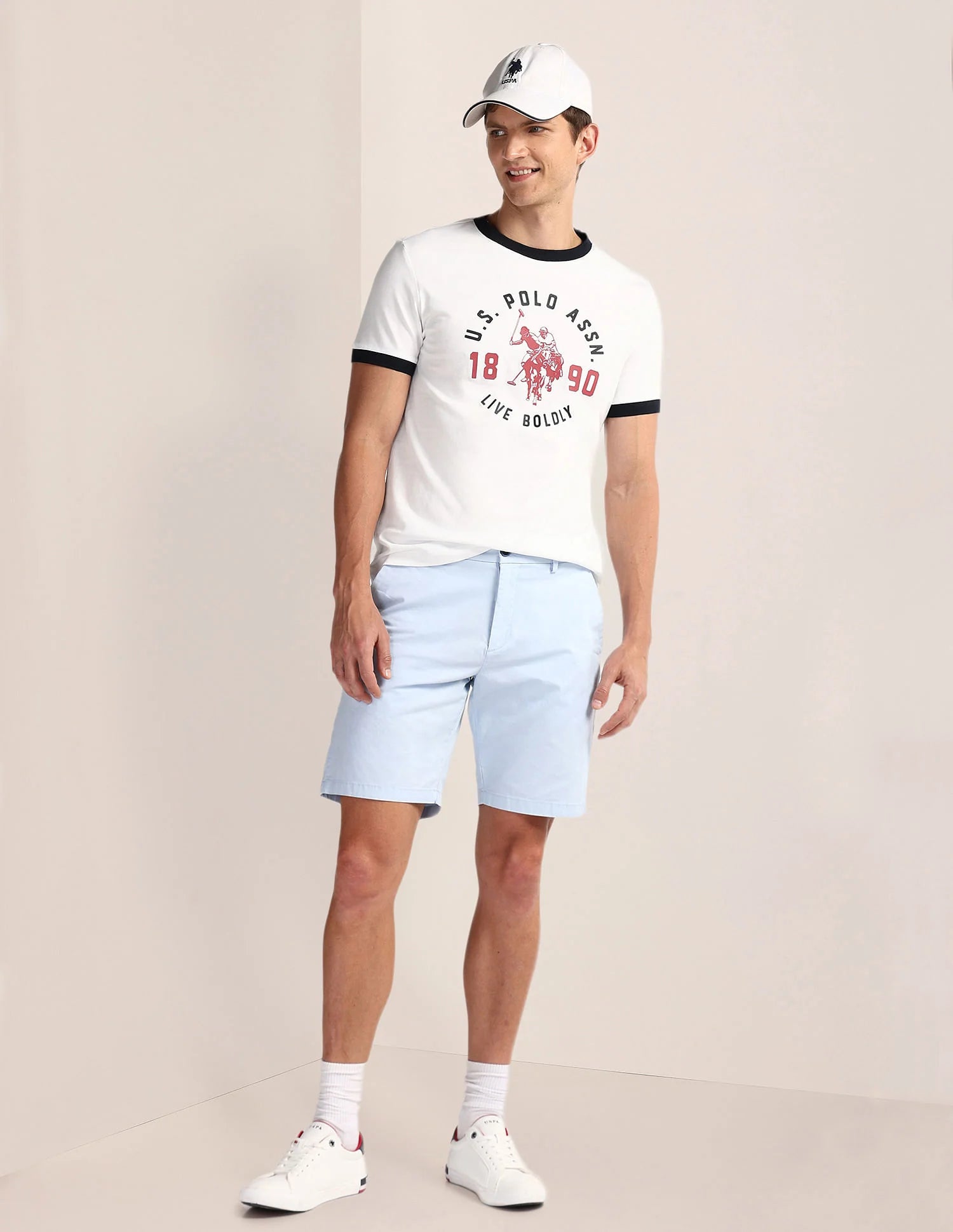 U.S Polo Assn | White | Crew neck