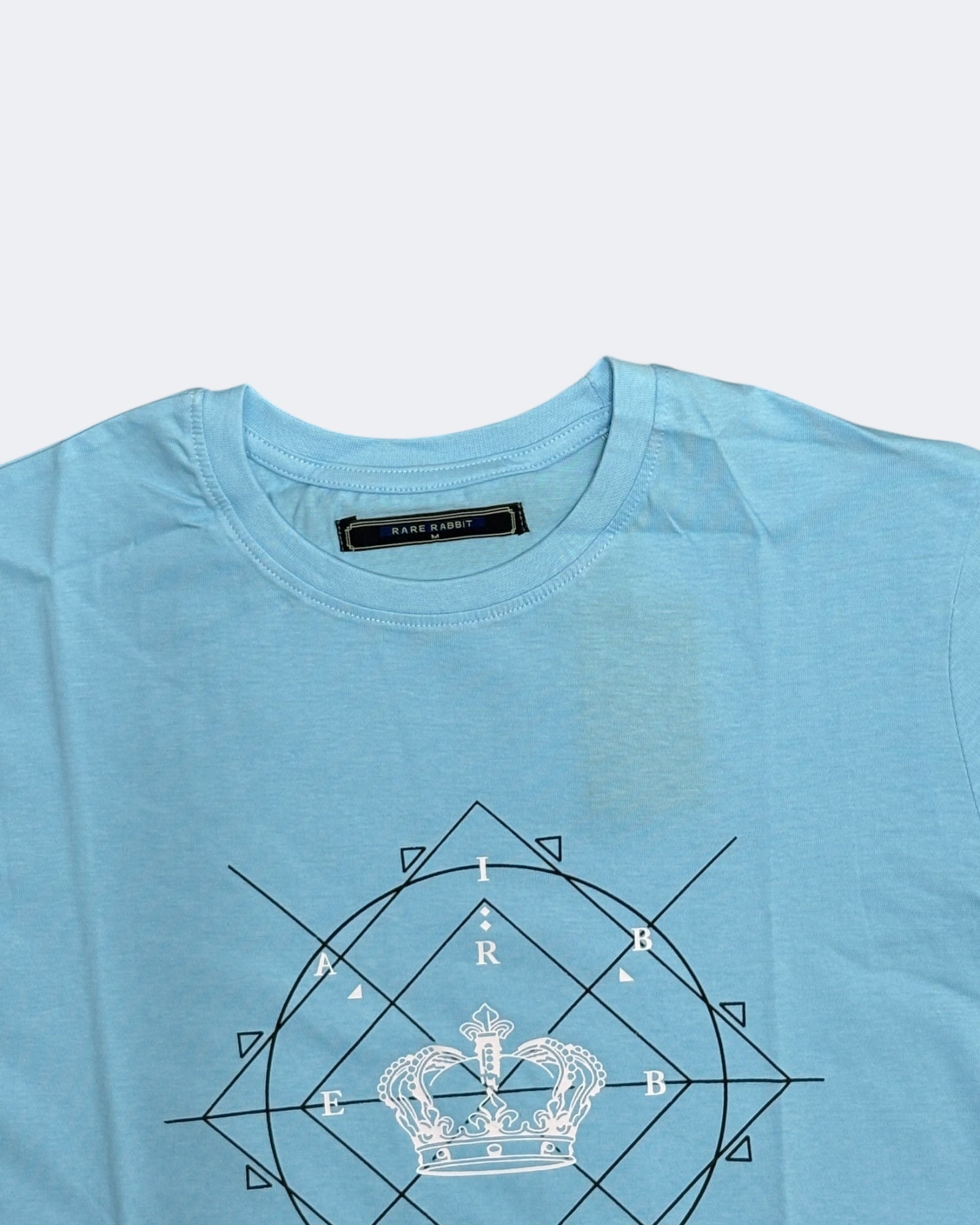 Rare rabbit | Crew neck | Aqua blue
